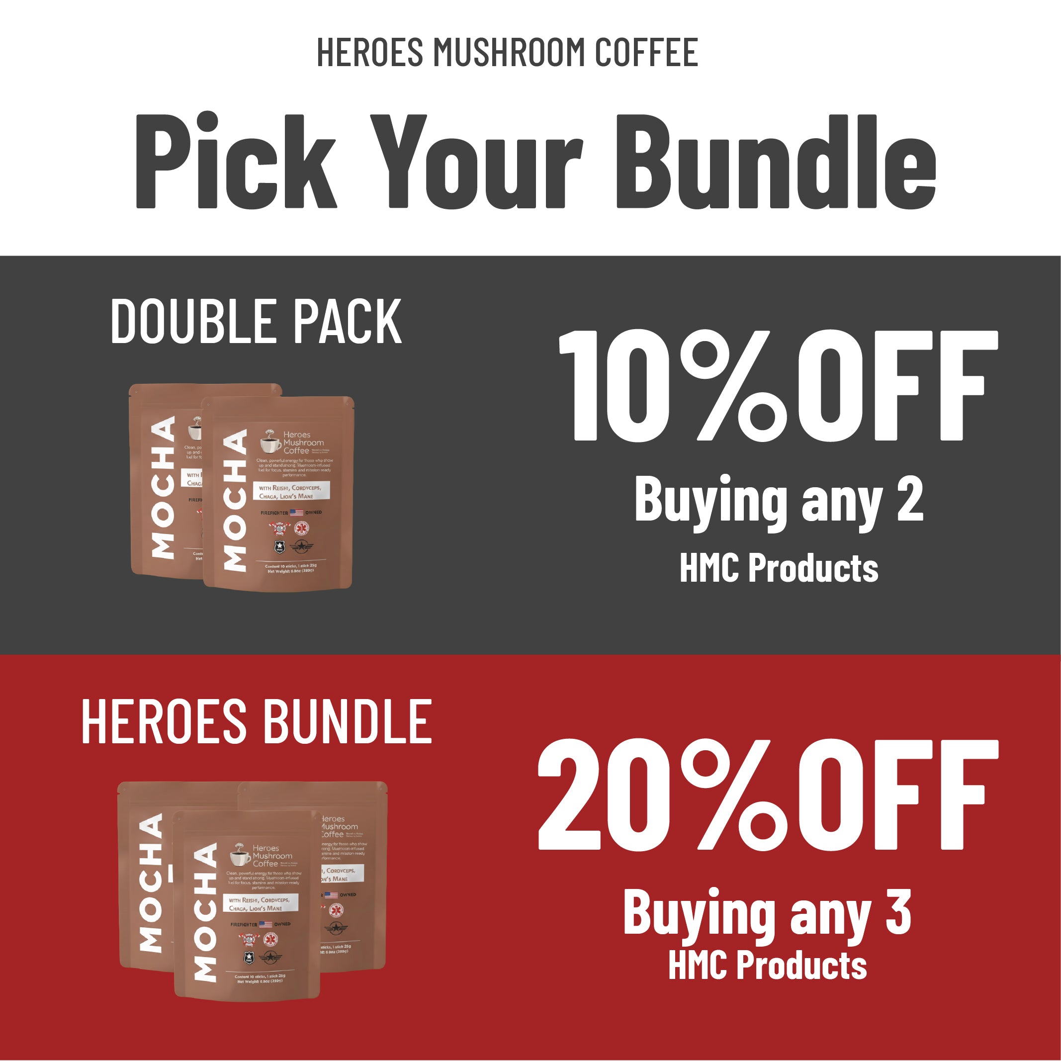 get a discount coupon when bundle 2 or more products